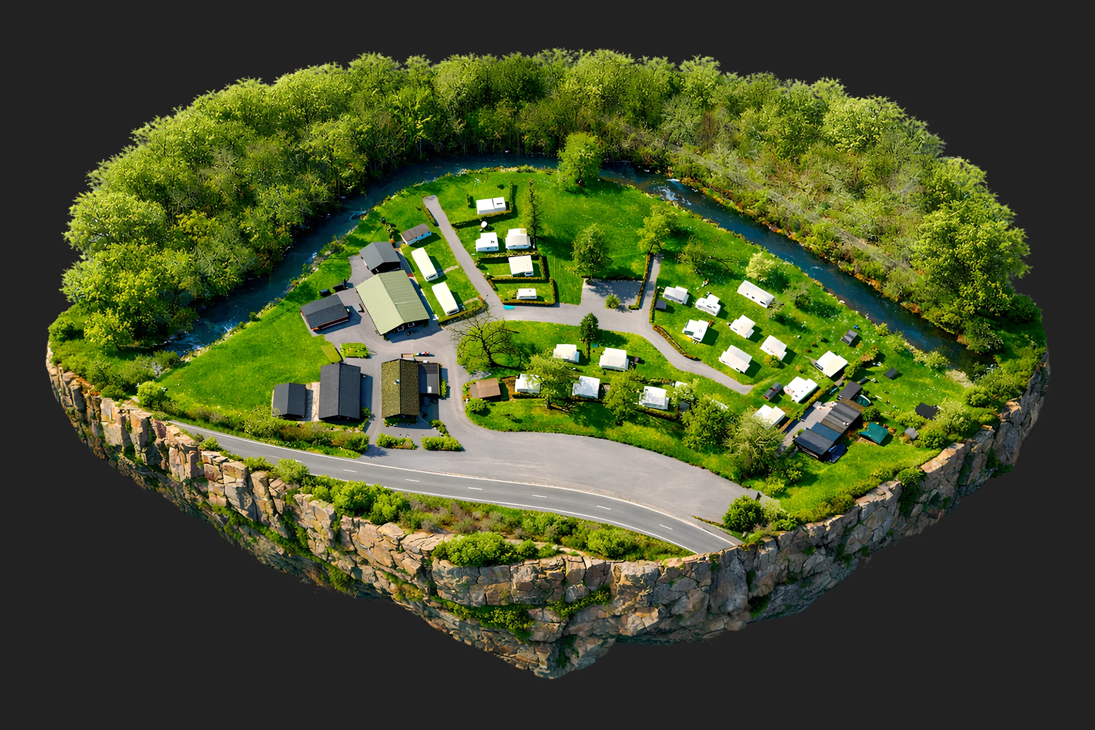 Plan du Camping La Lienne