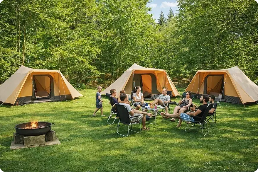 Tents at Camping La Lienne